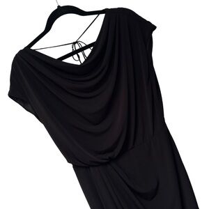 Vince Camuto Black Blouson Tie Back Dress‎ Women’s Size 10